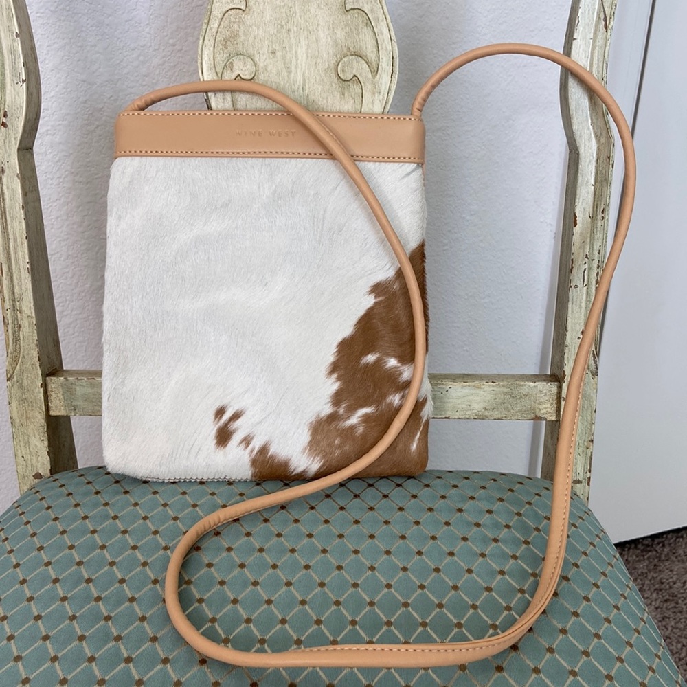 NWOT Nine West Faux Horsehair Bag